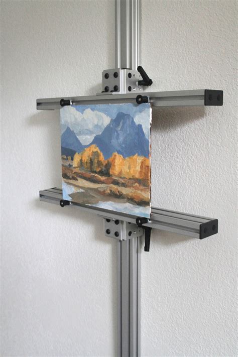 metal painter easel box|wall mounted easels for artists.